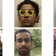 Top images show the real person, and the bottom images show the identity chosen by facial recognition.